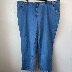 Woman Within Stretch Fit Jeans Size 28 W EUC